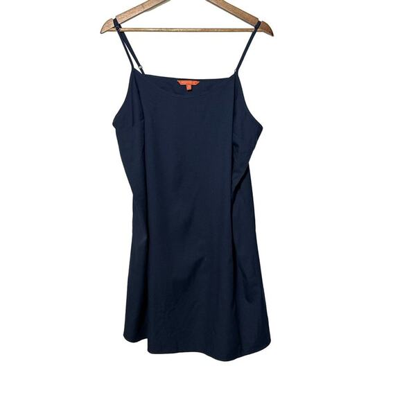 Modcloth Navy Blue Spaghettie Strap Slip Dress 1X - Picture 1 of 7